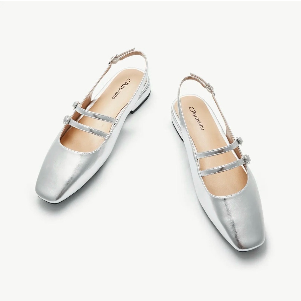 C.Paravano | Doubble-Straps Slingback Mary Jane